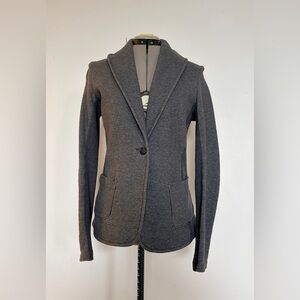 James Perse Grey French Terry Blazer
